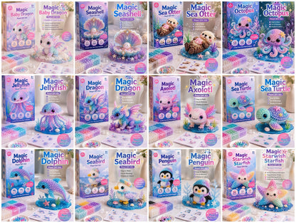 12 Magical Ocean Friends DIY Kit – Create Your Own Adorable Sea Creatures!