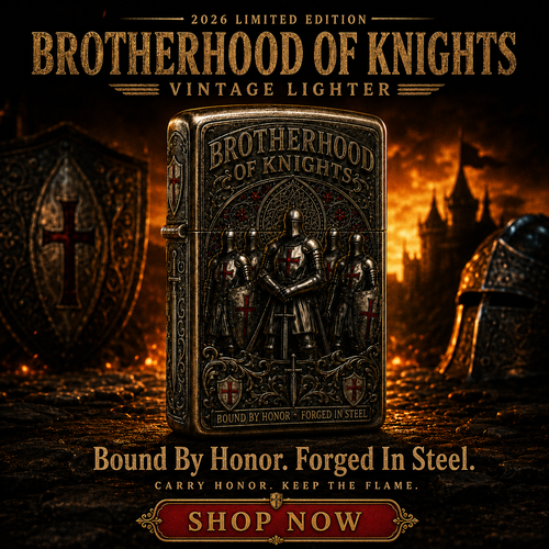 ⚔️ Brotherhood Of Knights Vintage Lighter | 2026 Limited Edition