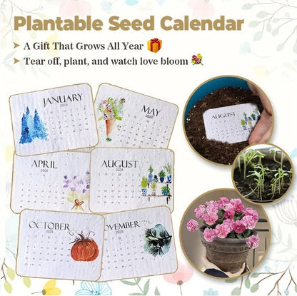 ✨New Arrivals 49% OFF🌱Eco-Friendly Plantable Love Seed Calendar 2026