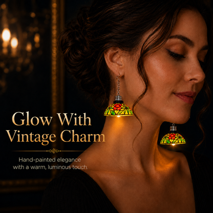 Handmade Vintage Light-Up Chandelier Earrings
