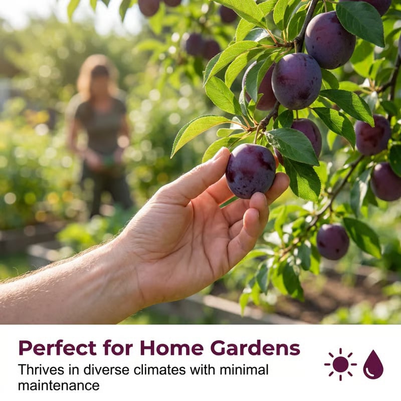 🍑 Heirloom Non-GMO Grafted Plum Tree Live Seeds