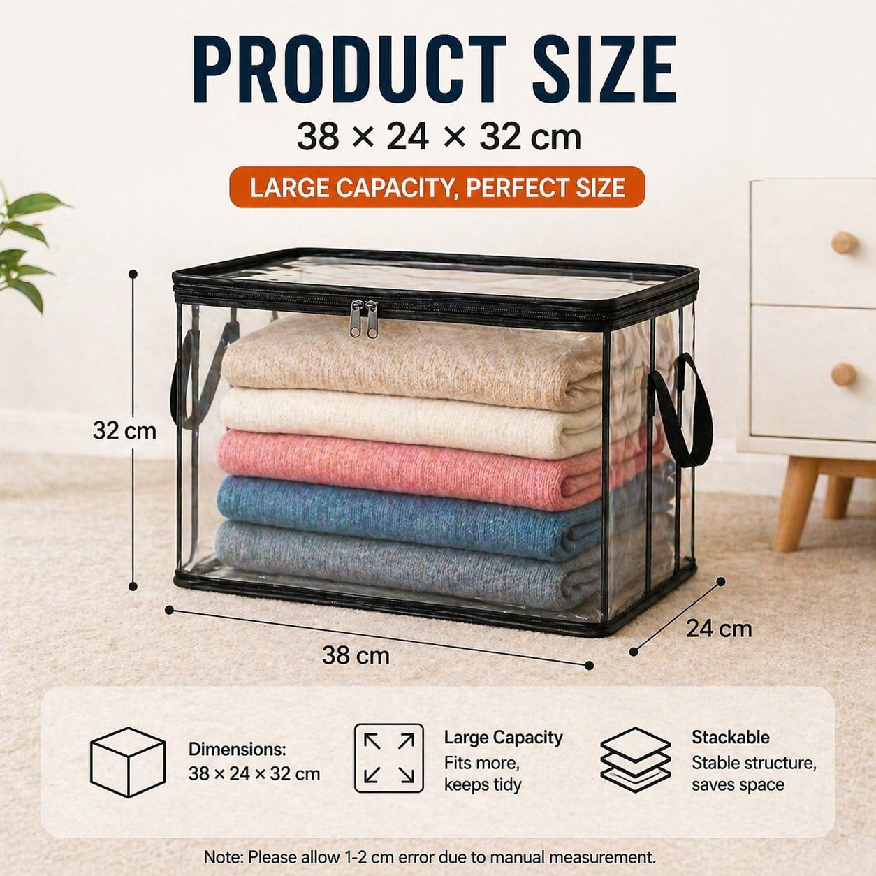 📦Extra-Large Clear Storage BagTM | Waterproof, Heavy-Duty