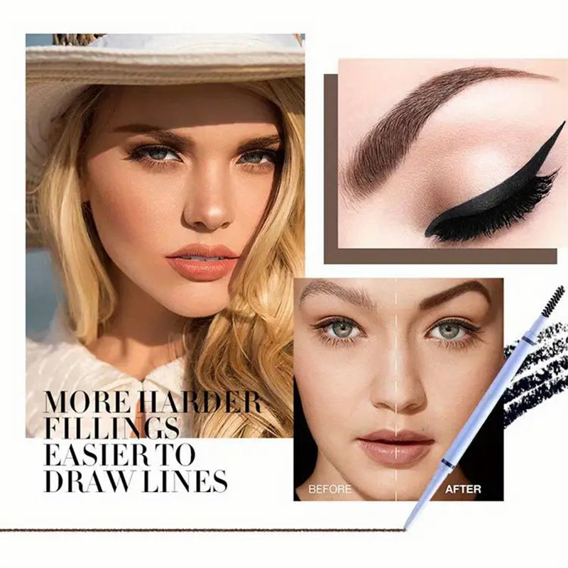 Light Blue Waterproof Eyebrow Pencil for a Flawless Finish