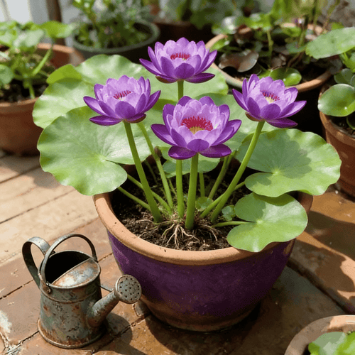 🌸[7 days germination]💐The Sacred Bonsai Bowl Lotus Flower Potted Plant