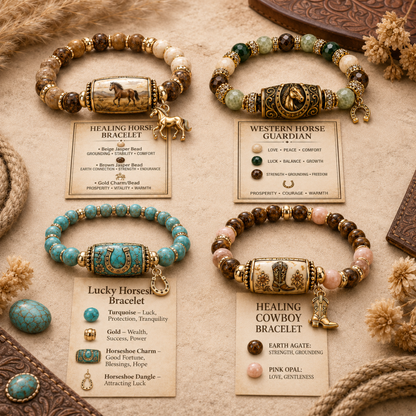 Western Horse Guardian Crystal Bracelet👍