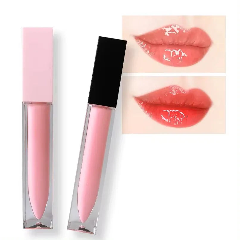 10pcs Custom Logo Waterproof Vegan Glitter Lip - plumping  Lip Gloss
