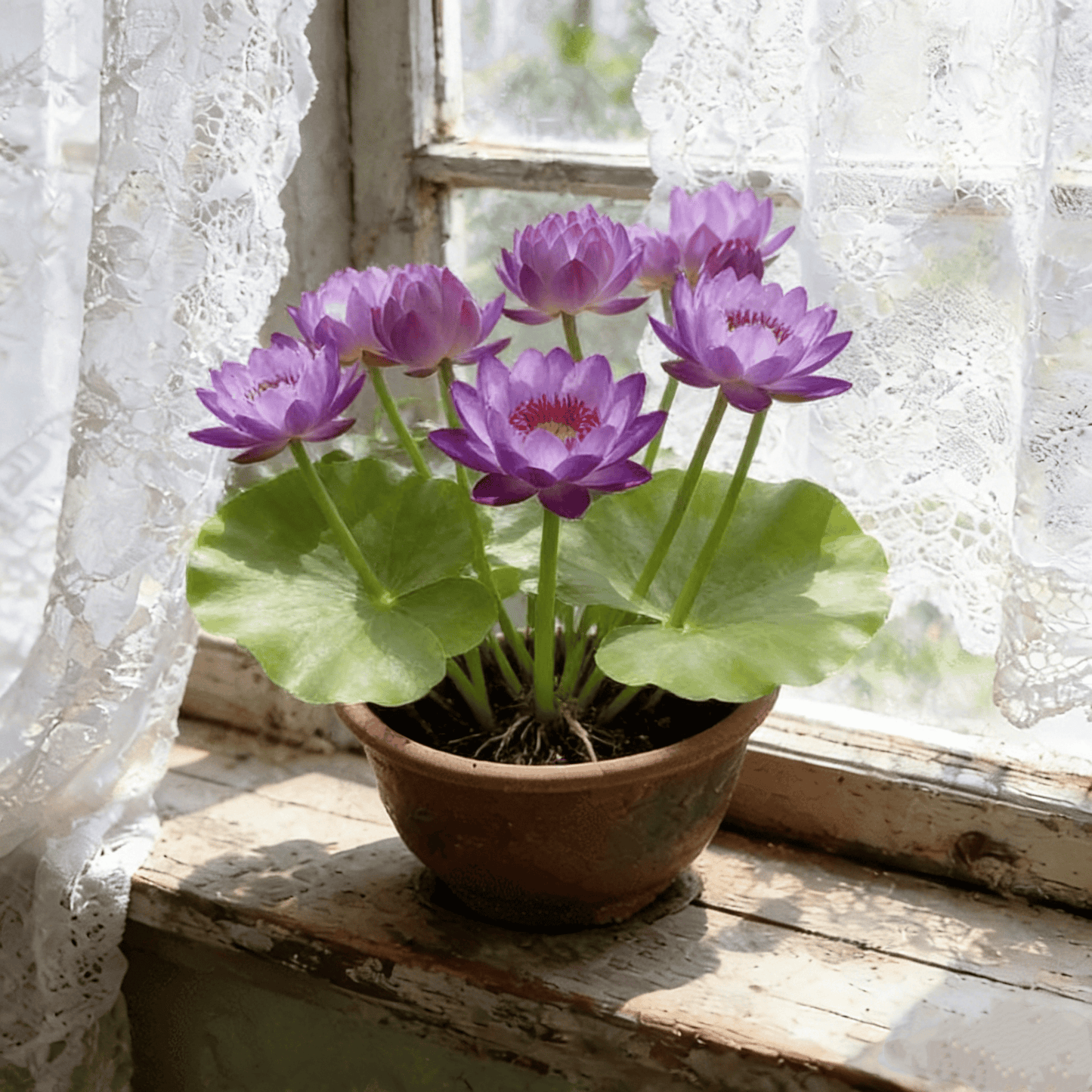 🌸[7 days germination]💐The Sacred Bonsai Bowl Lotus Flower Potted Plant