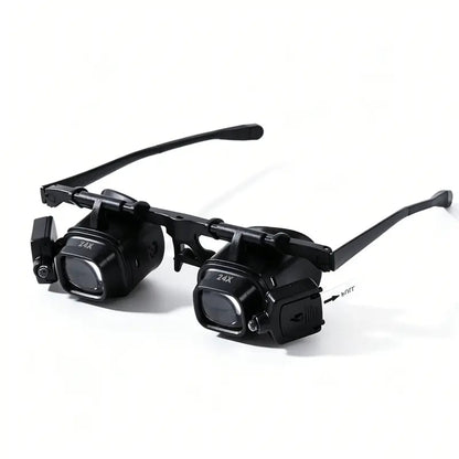Head-Mounted Magnifier with LED Light