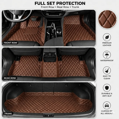 Elvile - Waterproof Non-slip Universal Fit Customized Floor Mats for Cars, SUVs, and Trucks