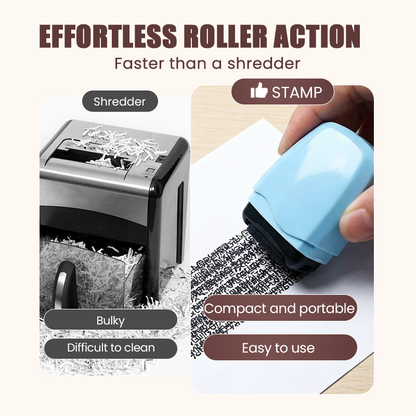 Privacy Protection Roller Stamp👣